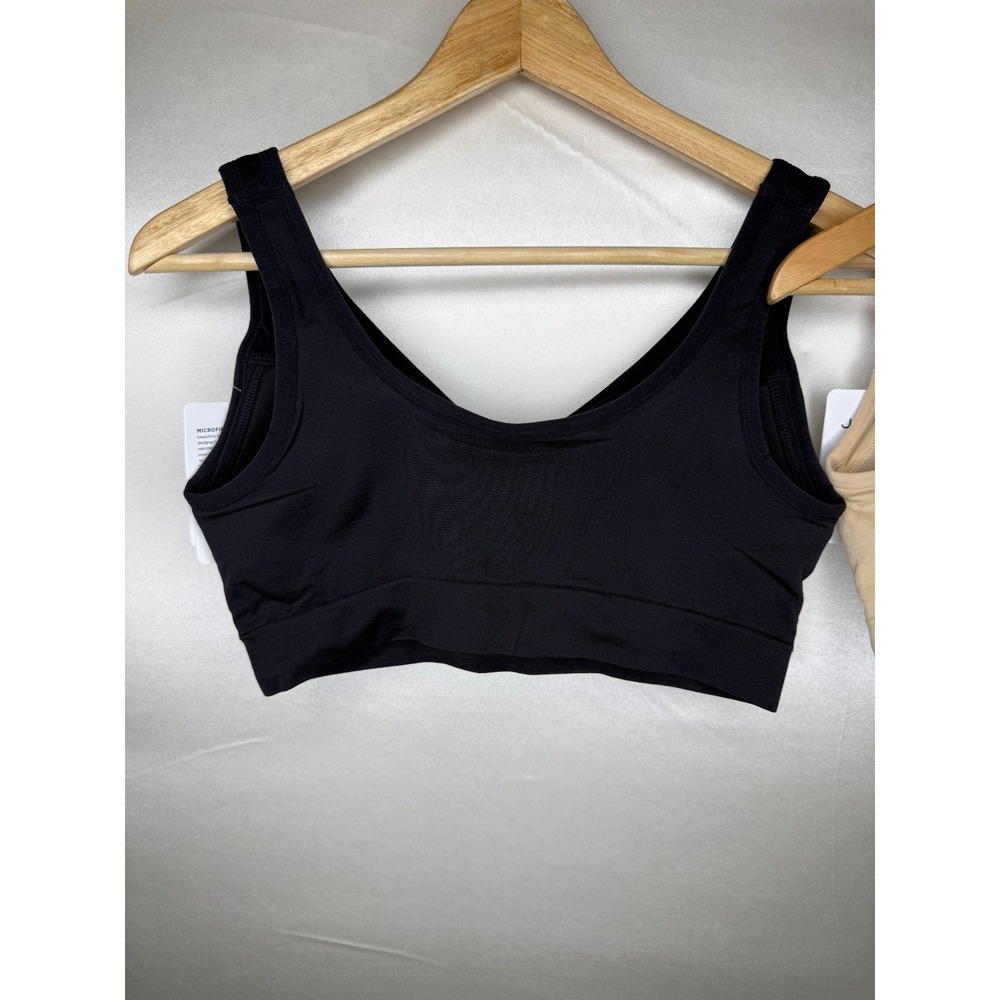 Jockey Seamfree Back Smoothing Bra Set of 2 Light/Black X-Large - Picture 9 of 10